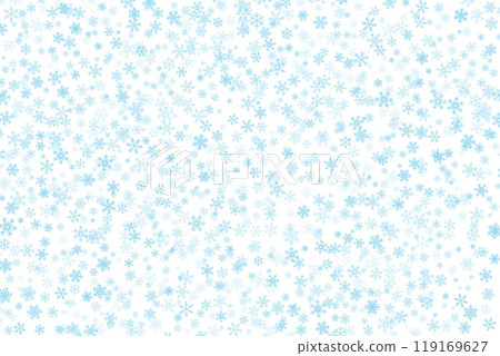 Cold winter Christmas and New Year pattern with flying snowflakes. New Year background for greeting card, wrapping paper, invitations, social media templates, decor. Vector illustration Cold winter Christmas and New Year pattern with flying snowflakes. New Year background for greeting card, wrapping paper, invitations, social media templates, decor. Vector illustration 119169627