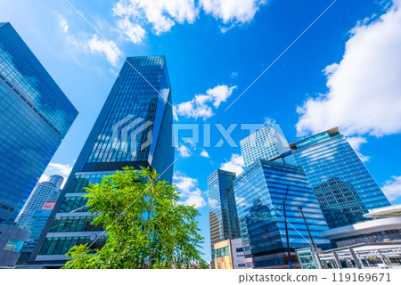 Umekita skyscrapers in front of Osaka Station 119169671