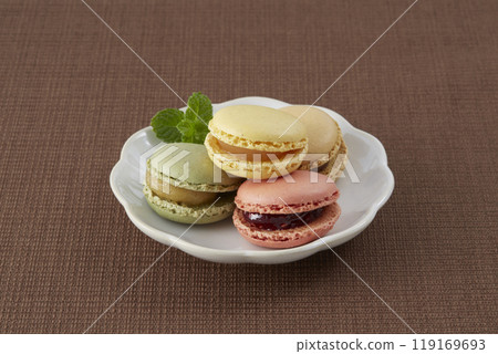 下午茶時光圖片_馬卡龍與茶 119169693