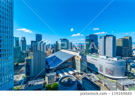 JR Osaka Station and skyscrapers 119169880