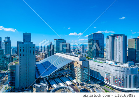 JR Osaka Station and skyscrapers 119169882