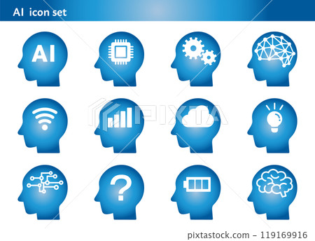 人工智慧圖示集（漸層） 119169916