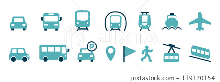 為車輛設置的簡單圖標 為車輛設置的簡單圖標 119170154