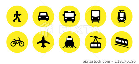 為車輛設置的簡單圖標 為車輛設置的簡單圖標 119170156