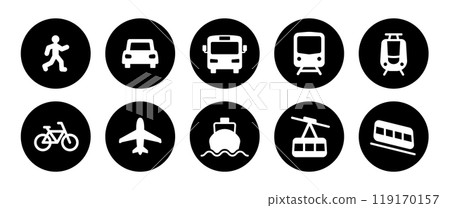 為車輛設置的簡單圖標 為車輛設置的簡單圖標 119170157