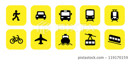 為車輛設置的簡單圖標 為車輛設置的簡單圖標 119170159