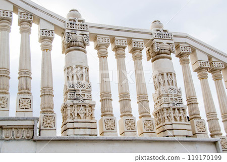 Erzurum Double Minaret Madrasa Stone Intricate Carvings and Embellishments. 119170199