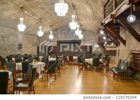 WIELICZKA, POLAND - APRIL 22: Wieliczka Salt Mine WIELICZKA, POLAND - APRIL 22: Wieliczka Salt Mine 119170204