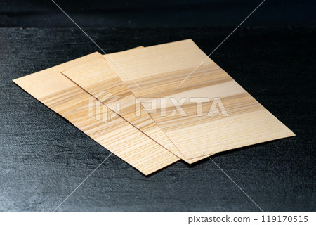 Rectangular Veneer Sheets on Black Background Rectangular Veneer Sheets on Black Background 119170515