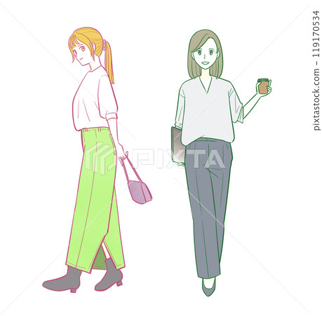 Women's fashion illustration 119170534