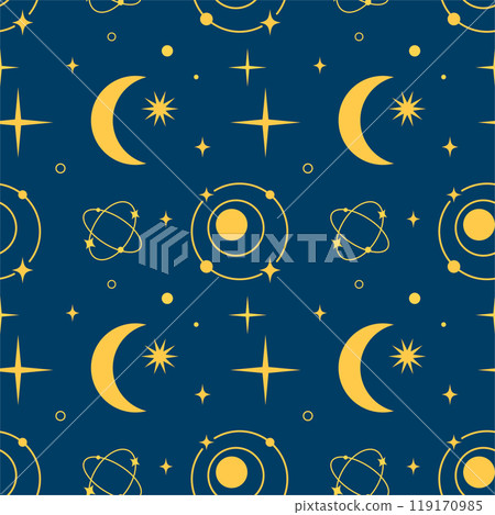 Sparkle star moon galaxy doodle seamless pattern background for wallpaper wrapping prediction and astrology Sparkle star moon galaxy doodle seamless pattern background for wallpaper wrapping prediction and astrology 119170985