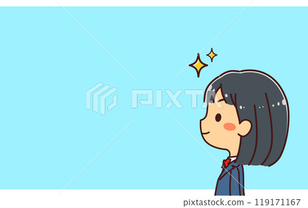 簡介女學生挑戰插畫素材 119171167