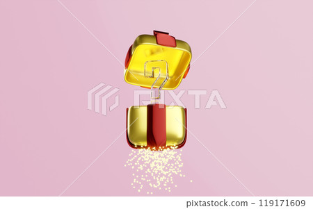 3d open gift box with question mark symbol icon isolated on pink background. FAQ or frequently asked questions, minimal concept, 3d render illustration 3d open gift box with question mark symbol icon isolated on pink background. FAQ or frequently asked questions, minimal concept, 3d render illustration 119171609