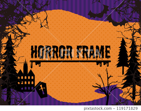 Frame design for Halloween, horror, mystery, puzzle solving, and mystery images 119171829