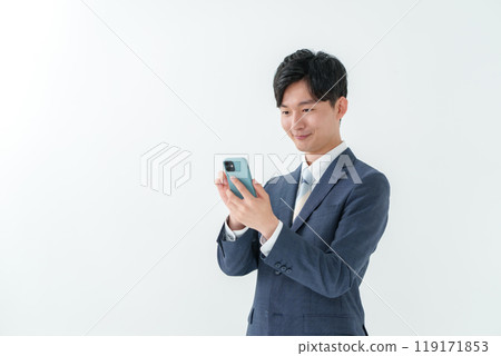 Male smartphone Male smartphone 119171853