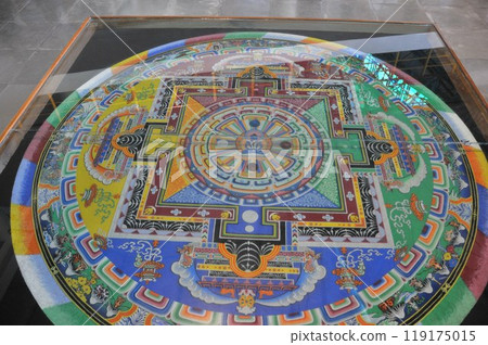 Thangka and mandala, International Mountain Museum, Pokhara, Nepal Thangka and mandala, International Mountain Museum, Pokhara, Nepal 119175015