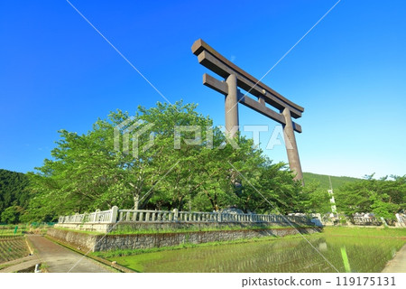 [和歌山縣] 晴天的大西原大鳥居（熊野本宮大社） 119175131