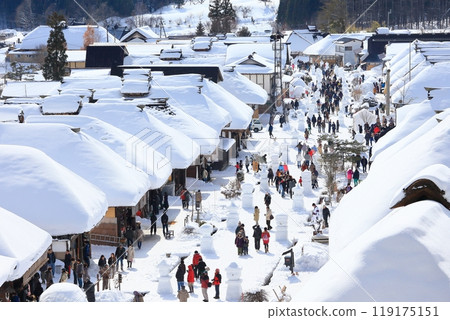 [Fukushima Prefecture] Ouchijuku in winter 119175151