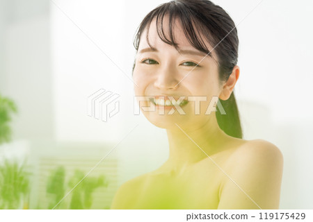 美麗女性美麗肌膚 119175429