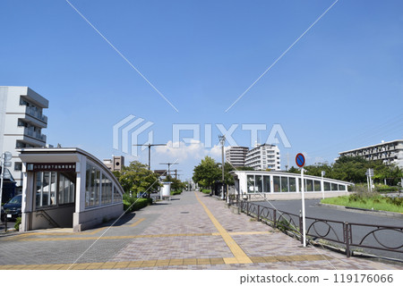 Streets around Ohanajaya Station in Katsushika Ward, Tokyo Streets around Ohanajaya Station in Katsushika Ward, Tokyo 119176066