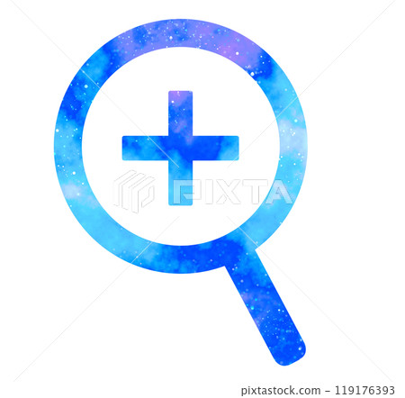 大理石星空 | 帶放大標記的放大鏡 119176393