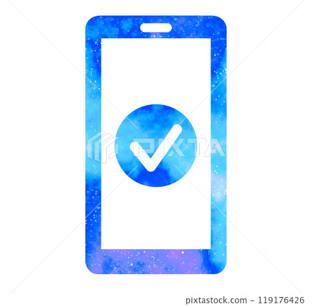 Marble starry sky | Checkmark smartphone 119176426