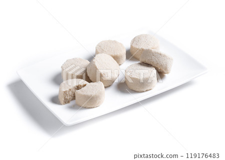 Christmas shortbread isolated on white background 119176483