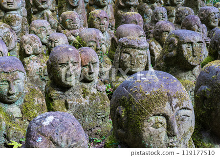 京都市右京區愛宕念佛寺的一尊表情豐富的羅漢 119177510