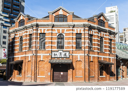 Red House Theater in Ximending, in. Though built as a marketplace in 1908 during Japanese rule, the building has been used as a theater since 1945. 119177589