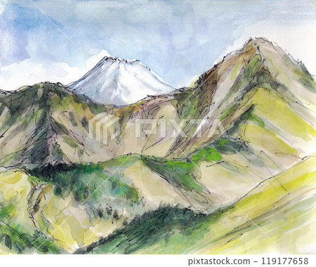 金時山與富士山【通往妙神岳之路】 金時山與富士山【通往妙神岳之路】 119177658