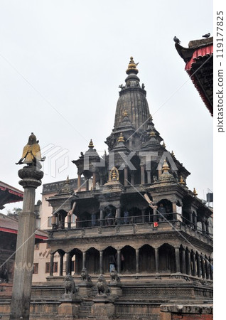 Nepal, Patan, Lalitpur (City of Beauty), Durbar Square (Royal Palace Square), Garuda statue, Krishna Temple Nepal, Patan, Lalitpur (City of Beauty), Durbar Square (Royal Palace Square), Garuda statue, Krishna Temple 119177825