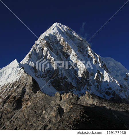 Mount Pumori in autumn seen from Kala Patthar, Nepal. Mount Pumori in autumn seen from Kala Patthar, Nepal. 119177986