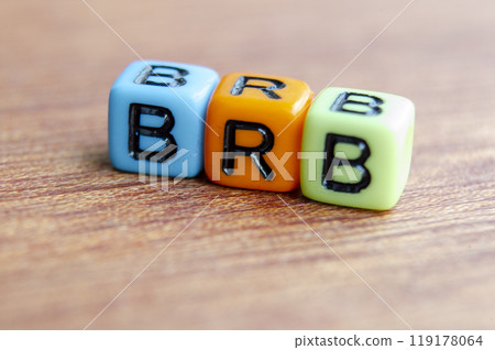 BRB text represent Be Right Back on wooden. Taking a break concept BRB text represent Be Right Back on wooden. Taking a break concept 119178064