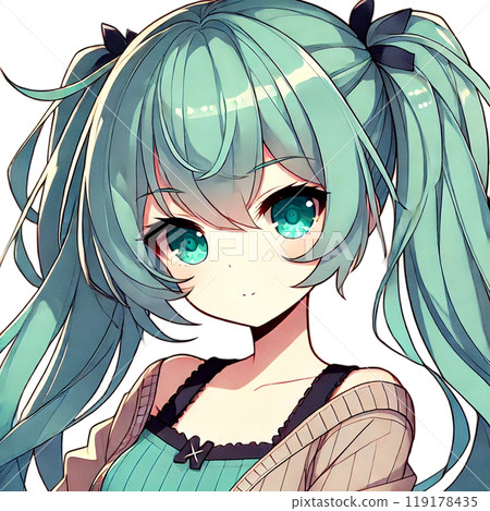 Cute girl illustration 119178435