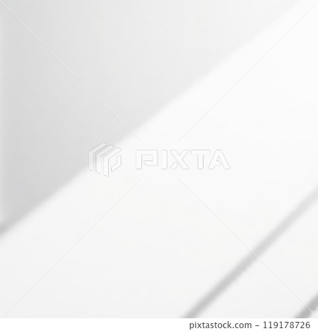Shadow overlay effect. Window soft light realistic mockup. Vector grey room backdrop 119178726