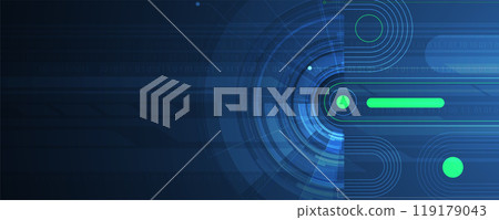 Abstract modern science and technology futuristic dark blue background. Handmade vector. Abstract modern science and technology futuristic dark blue background. Handmade vector. 119179043