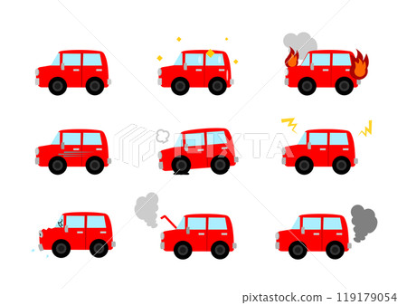 各種汽車故障 無車架 119179054