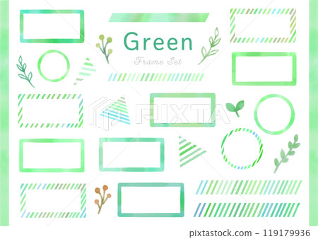 Watercolor botanical frame Watercolor botanical frame 119179936