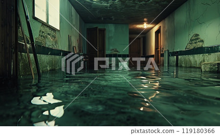 Image of a flooded basement Image of a flooded basement 119180366