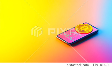 Mobile Phone with Cryptocurrency Concept Design Mobile Phone with Cryptocurrency Concept Design 119181602