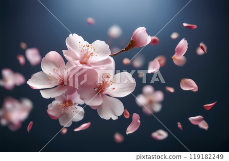 櫻花花瓣圖片素材 119182249