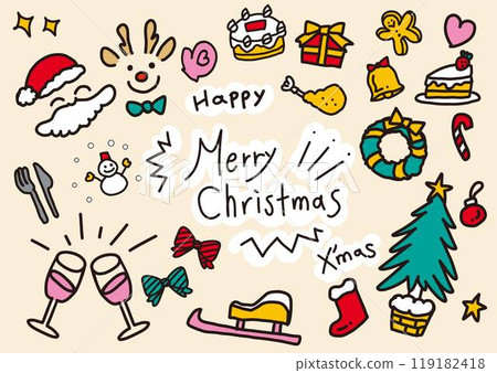 Simple Christmas illustration 119182418