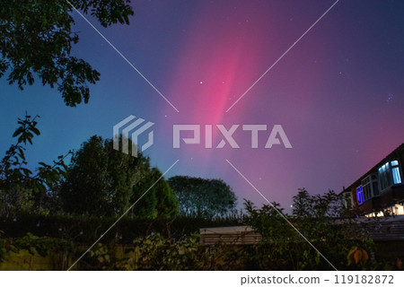 Aurora Borealis with stars, Stockport, UK 119182872