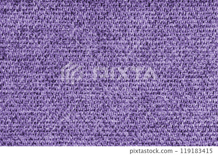 Coarse weave texture upholstery purple jacquard fabric, textile background, cloth structure Coarse weave texture upholstery purple jacquard fabric, textile background, cloth structure 119183415