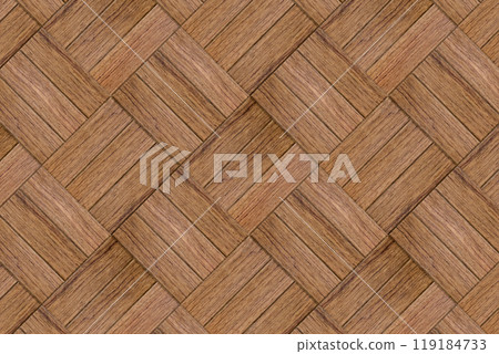方形布賓加板不均勻棕色菱形木紋背景 119184733