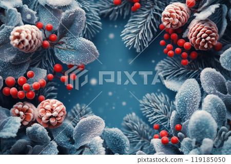 Winter background of snow 119185050