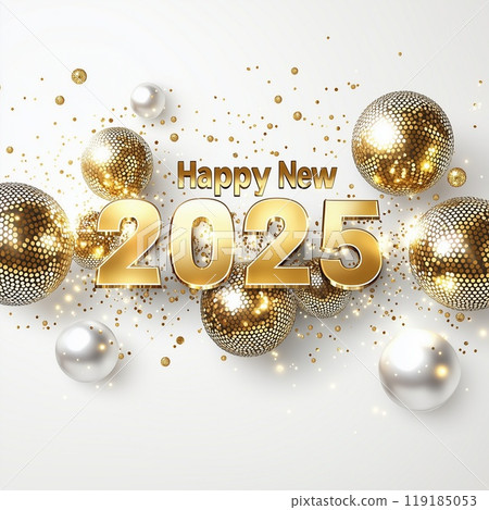 golden disco spheres 119185053