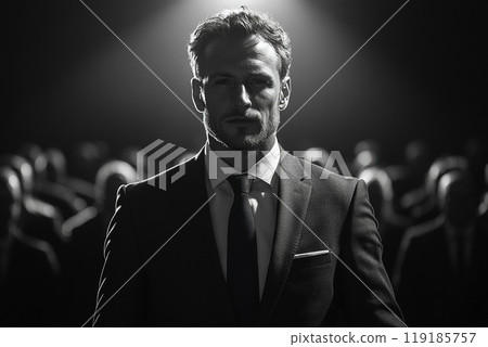 Motivational speaker backstage Motivational speaker backstage 119185757