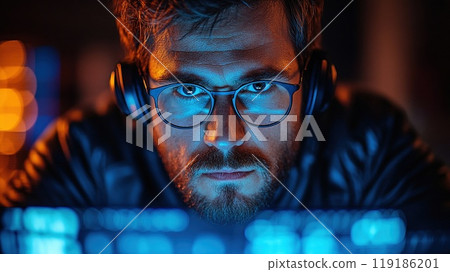 IT professional fortifying a network 119186201