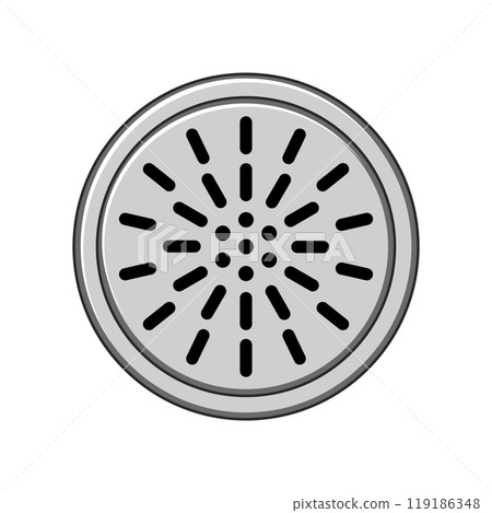 maintenance drain cover cartoon vector illustration 119186348